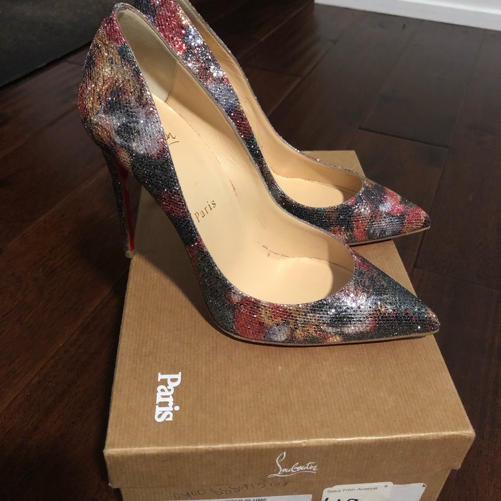 Louboutin Glitter Pumps